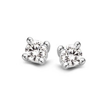 HuisCollectie HuisCollectie Oorstekers 14k Witgoud met diamant 616929