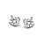 HuisCollectie HuisCollectie Oorstekers 14k Witgoud met diamant 616929
