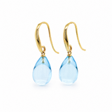 HuisCollectie Mrs. Janssen Oorhangers 14k Geelgoud met Topaas 616907