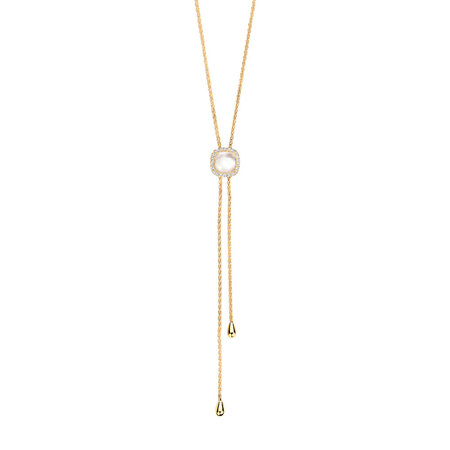 Tirisi Tirisi Milano Sweeties Collier 18k Geelgoud met Kwarts en Diamant TN2182WQ