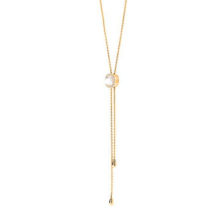 Tirisi Tirisi Milano Sweeties Collier 18k Geelgoud met Kwarts en Diamant TN2182WQ