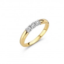 R&C R&C Ring Signature Alliance 14k Bicolor met diamant RIN5107-3-14BIC-HSI