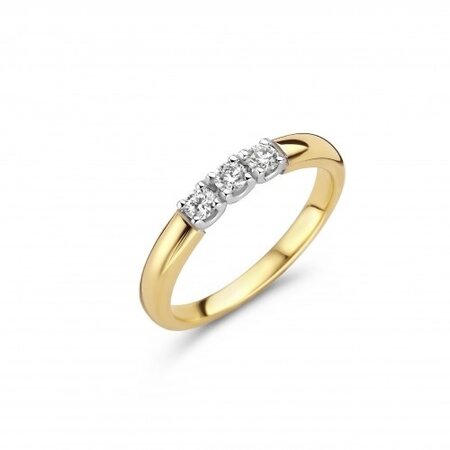 R&C R&C Ring Signature Alliance 14k Bicolor met diamant RIN5107-3-14BIC-HSI