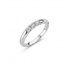 R&C R&C Ring Signature Alliance 14k Witgoud met diamant RIN5107-3-14WG-HSI