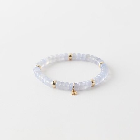 Y&G Y&G Armband 14k geelgoud met Calcedoon 7043