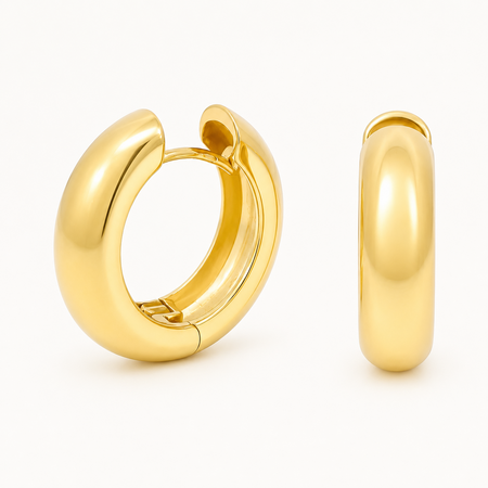 Monzario Monzario Creolen 14k geelgoud 45-O