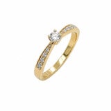HuisCollectie HuisCollectie Ring 14k Geelgoud met diamant 611117