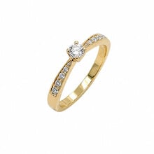 HuisCollectie HuisCollectie Ring 14k Geelgoud met diamant 611117