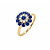 HuisCollectie HuisCollectie Ring 14k Geelgoud met Saffier en diamant 615733