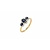 HuisCollectie HuisCollectie Ring 14k Bicolor met Saffier en diamant 615734