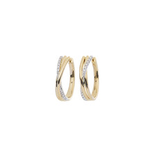 Katinka Berretty Katinka Berretty Creolen Elegant Xpression Medium 14k Geelgoud met diamant 060GW021BR