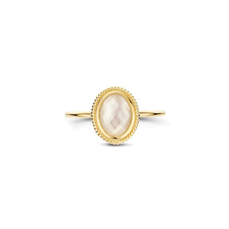 Blush Blush Ring 14k geelgoud met Parelmoer 1291YMQ