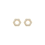 Blush Blush Oorstekers 14k geelgoud met zirkonia 7401YZI