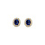 Blush Blush Lab Grown Diamonds Oorstekers 14k geelgoud met Lab grown saffier en diamant LG7038Y