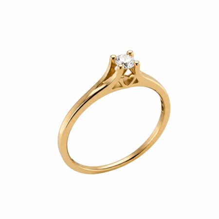 Mrs.Janssen Mrs. Janssen Ring 14k Geelgoud met diamant 615759