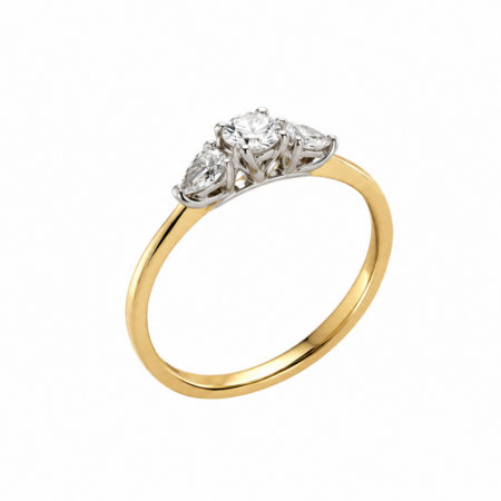 HuisCollectie HuisCollectie Ring 14k Bicolor met Diamant 616751