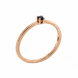 Mrs.Janssen Mrs. Janssen Ring 14k Roségoud met Saffier 604279