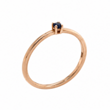 Mrs.Janssen Mrs. Janssen Ring 14k Roségoud met Saffier 604279