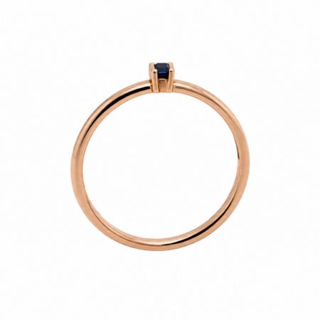Mrs.Janssen Mrs. Janssen Ring 14k Roségoud met Saffier 604279