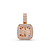 Tirisi TIRISI Milano Twist Hanger 18k Roségoud diamant TP9206DP
