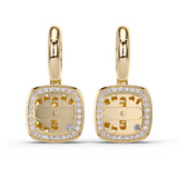 Tirisi TIRISI Milano Twist Oorhangers 18k Geelgoud met diamant TE9347D(2T)