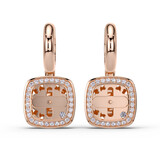 Tirisi TIRISI Milano Twist Oorhangers 18k Roségoud met diamant TE9347DP