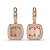 Tirisi TIRISI Milano Twist Oorhangers 18k Roségoud met diamant TE9347DP