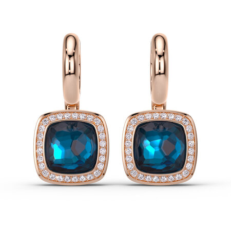 Tirisi TIRISI Milano Twist Oorhangers 18k Roségoud met diamant TE9347DP