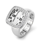 Tirisi TIRISI Milano Twist Ring 18k Witgoud met diamant TR9817DW