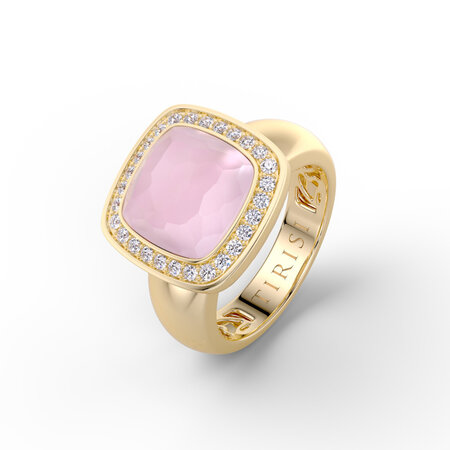 Tirisi TIRISI Milano Twist Wisselsteen Zilver met Rozenkwarts TS555PQ