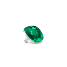 Tirisi TIRISI Milano Twist Wisselsteen Zilver met Smaragd en Kwarts TS555EM