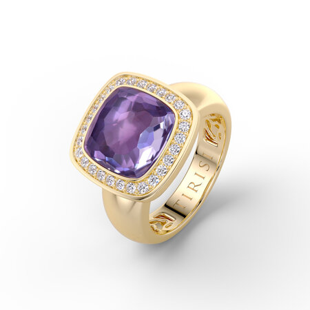 Tirisi TIRISI Milano Twist Wisselsteen Zilver met Amethist TS555SAM