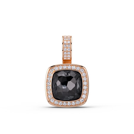 Tirisi TIRISI Milano Twist Wisselsteen Zilver met Hematiet en Kwarts TS555HMP