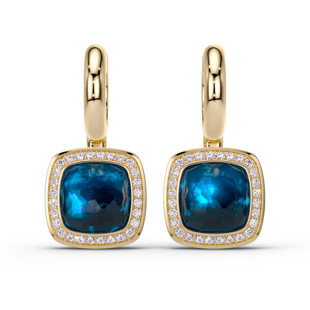 Tirisi TIRISI Milano Twist Wisselsteen Zilver met London Blue Topaas TS555LBT