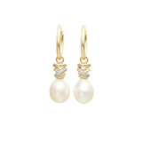 Katinka Berretty Katinka Berretty Creoolaanhangers Joy Xpression 14k Geelgoud met diamant 08OGW602PABR