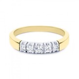 R&C R&C Ring Carole 14k Bicolor met diamant RIN1704-5-PW-BIC