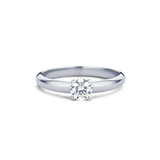 R&C R&C Ring Signature Solitair 18k Witgoud met diamant RIN6003M-0.40-SIW-WG