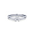 R&C R&C Ring Signature Solitair 18k Witgoud met diamant RIN6003M-0.40-SIW-WG