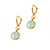 Mrs.Janssen Mrs. Janssen Oorhangers 14k Geelgoud met Aquamarijn 610396