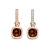 Tirisi Tirisi Milano Sweeties Creolen 18k Roségoud met Rookkwarts en diamant TE9330SQP