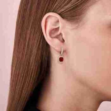 Tirisi Tirisi Milano Sweeties Creolen 18k Roségoud met Rookkwarts en diamant TE9330SQP