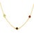 Blush Blush Collier 14k geelgoud met Citirien, Rookkwarts, Peridot, Rhodoliet 3210YFC