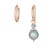 Bron BRON Creoolaanhanger Confetti 18k Roségoud met Saffier en Akoya parel 8OR4887CSAKB9