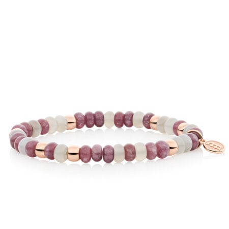 Bron BRON Armband Reflex 18k Roségoud met lepidoliet en Maansteen 8AR3985MIX100