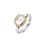 Tirisi Moda TIRISI MODA Ring Dolce bicolor met Parelmoer en diamant TM1134WQ(2T)