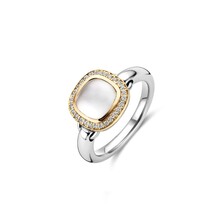 Tirisi Moda TIRISI MODA Ring Dolce bicolor met Parelmoer en diamant TM1134WQ(2T)