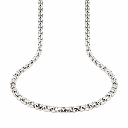 HuisCollectie HuisCollectie Collier 14k witgouden fantasie schakel 3.6mm breed 22822