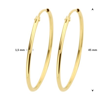 HuisCollectie HuisCollectie Creolen 14k geelgoud 607407