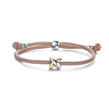 Tirisi Moda TIRISI Armband Kisses leder met bicolor kusje TM2130CB(2T)