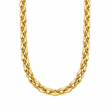 HuisCollectie HuisCollectie Collier met ovale schakels 14k Geelgoud 6.7 mm 45cm - 610591